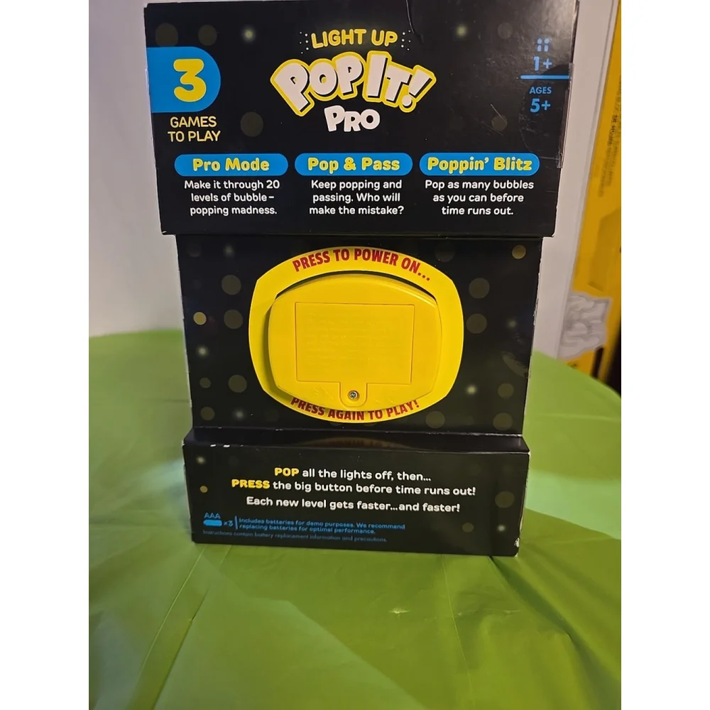 NEW ~ Buffalo Games ~ Pop It! Pro ~ The Light-Up Pattern Popping Game